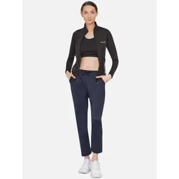 ARMISTO Women Navy Blue Straight Fit All Weather Dry Fit Track Pants-picture-22
