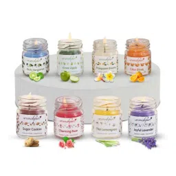 aromahpure Octa Multicolour Soy Wax (Pack of 8) Scented Candles-picture-35