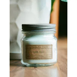 aromatic fables Aromatic White Spa Day Scented Square Glass Jar Candle-picture-41