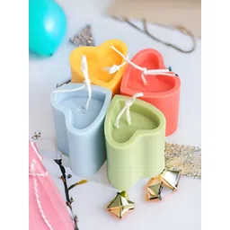 Aromatic Fables Blue & Yellow 4 pieces Pillar Candle-picture-29