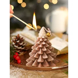 Aromatic Fables Brown & White 1 pieces Pillar Candle-picture-16