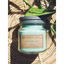 Aromatic Fables Green Seagrass Scented Square Glass Jar Candle-picture-27