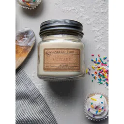 Aromatic Fables Off-White Cupcake Scented Square Glass Jar Candle-picture-20