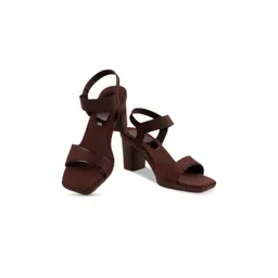 AROOM Open Toe Block Heels With Backstrap-picture-10