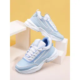 AROOM Women Blue Colourblocked Sneakers-picture-12