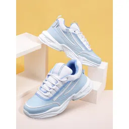 AROOM Women Blue Colourblocked Sneakers-picture-28