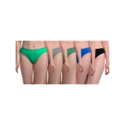 AROUSY Black & Blue Cotton Panties - Pack Of 5-picture-40