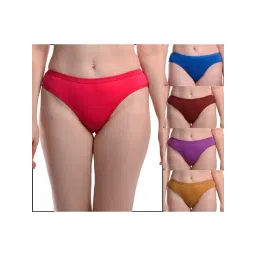 AROUSY Blue & Pink Cotton Bikini Panties - Pack Of 5-picture-41