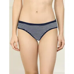 AROUSY Blue & White Cotton Striped Hipster Panty-picture-25