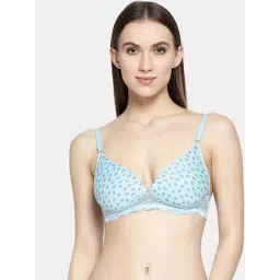 AROUSY Blue Cotton Printed T-Shirt Bra-picture-13