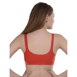 AROUSY Orange & Grey Cotton Beginner's Bras - Pack Of 2 image 4