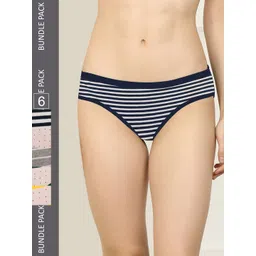 AROUSY Pack of 6 Pure Cotton Hipster Briefs M_3LZR-3WDOT_S-picture-11