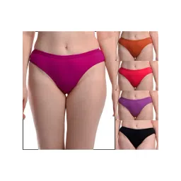 AROUSY Pink & Orange Cotton Panties - Pack Of 5-picture-30