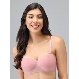 AROUSY Pink Cotton T-Shirt Bra-picture-15