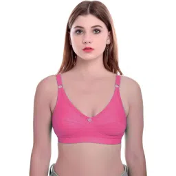 AROUSY Pink Cotton T-Shirt Bra-picture-16