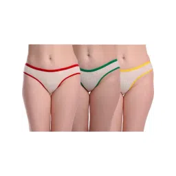 AROUSY Red & Green Printed Bikini Panties - Pack Of 3-picture-35