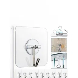 ARPANA BRIGHT Pack of 10 Self-Adhesive Wall Hooks-picture-38