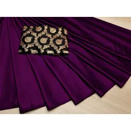arpita fashion Solid/Plain Bollywood Silk Blend Saree-picture-17
