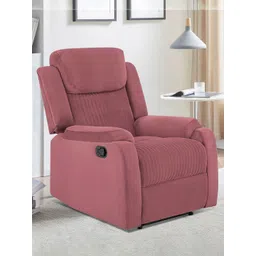ARRA Pink Velvet Manual 1 Seater Recliner-picture-12