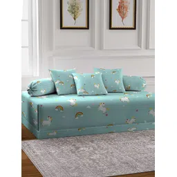 Arrabi 6 Pcs Blue & White Printed Diwan-image-13