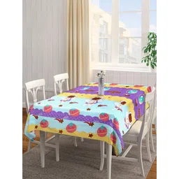 Arrabi  Blue & Purple Printed 8 Seater Rectangle Table Cover-picture-25