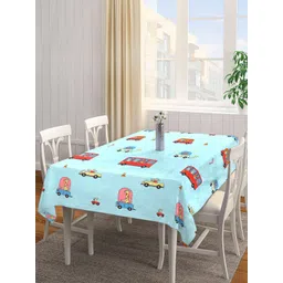 Arrabi Blue & Red Cartoon Printed 8-Seater Table Cover-picture-18