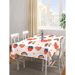 Arrabi Kids Pink & Orange Printed 8-Seater Table Cover-image-20