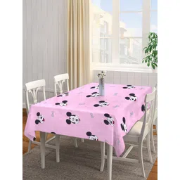 Arrabi Pink Mickey Mouse Printed 8 Seater Table Cover-image-11