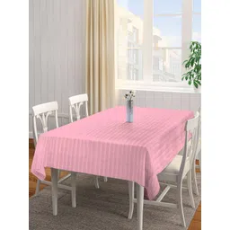 Arrabi  Pink Striped 8 Seater Rectangle Table Cover-image-16