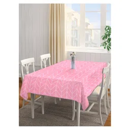 Arrabi Pink Stripes Cotton Blend 8 SEATER Table Cover ARTC-1293-Pink-image-9