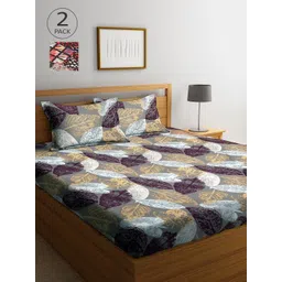 Arrabi Set Of 2 300TC King Bedsheets with 4 Pillow Covers-picture-25