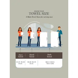 Arrabi Set Of 2 Grey & Green Handwoven 210 GSM Cotton Bath Towels image 5