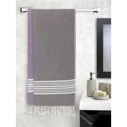 Arrabi Set Of 2 Solid Handwoven Cotton 210 GSM Bath Towels-picture-29