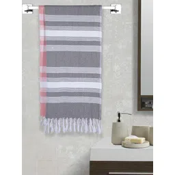 Arrabi Set Of 2 Striped 210 GSM Cotton Bath Towels-picture-31