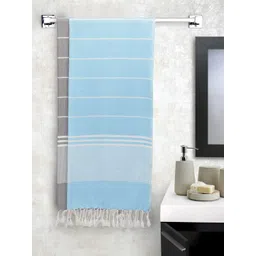 Arrabi Set Of 2 Striped Cotton 210 GSM Bath Towels-picture-26