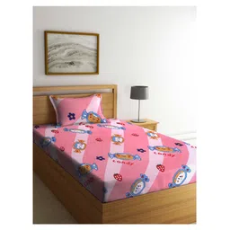 Arrabi Single Bed Cotton Bedsheet and Pillow Cover  Multicolour-picture-26