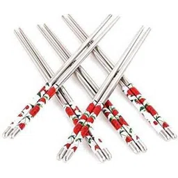arraystyle Eating, Training, Decorative, Cooking, Chewing Stainless Steel Korean, Japanese, Vietnamese, Chinese Chopstick-picture-26