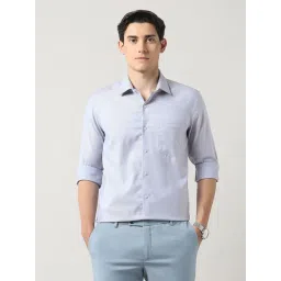 Arrow Autopress Grey Cotton Slim Fit Self Shirt-picture-13