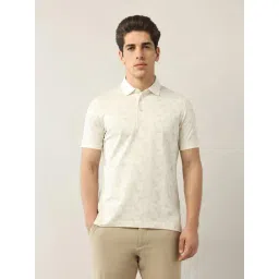 Arrow Beige Cotton Regular Fit Printed Polo T-Shirt-picture-29