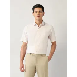 Arrow Beige Cotton Regular Fit Texture Shirt-picture-29