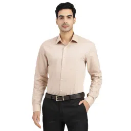 Arrow Beige Cotton Slim Fit Shirt-picture-48