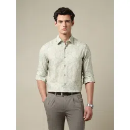 Arrow Beige Regular Fit Printed Shirt-picture-35