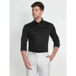 Arrow Black Cotton Slim Fit Shirt-picture-13