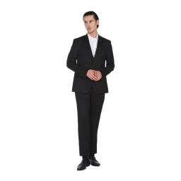 Arrow Black Regular Fit Notch Lapel Two Piece Suit-picture-21