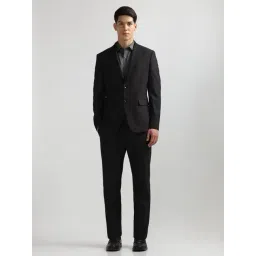 Arrow Black Regular Fit Self Pattern Two Piece Suit-picture-19