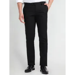 Arrow Black Slim Fit Trousers-picture-48