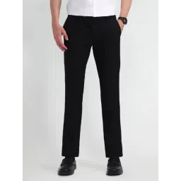 Arrow Black Slim Fit Trousers-picture-25