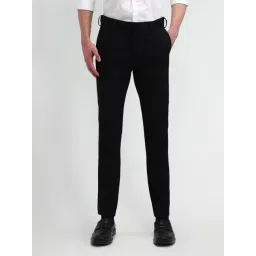 Arrow Black Slim Fit Trousers-picture-47