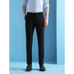 Arrow Black Slim Fit Trousers-picture-47