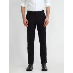 Arrow Black Slim Fit Trousers-picture-43